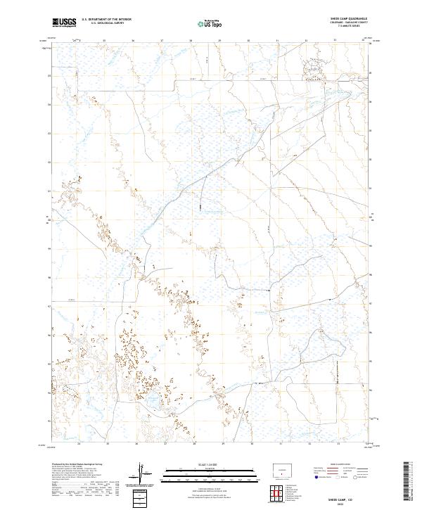 Sheds Camp, CO — USGS 7.5-minute topo (2022)