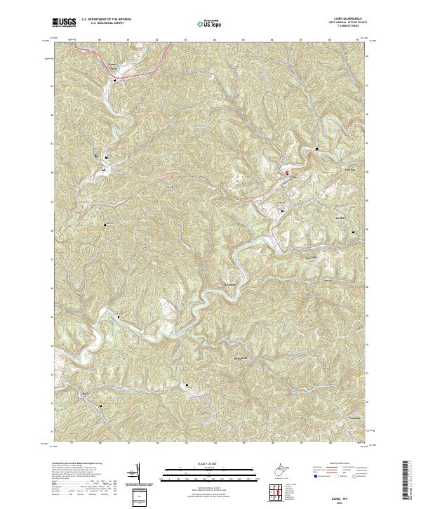 Cairo, WV — USGS 7.5-minute topo (2023)
