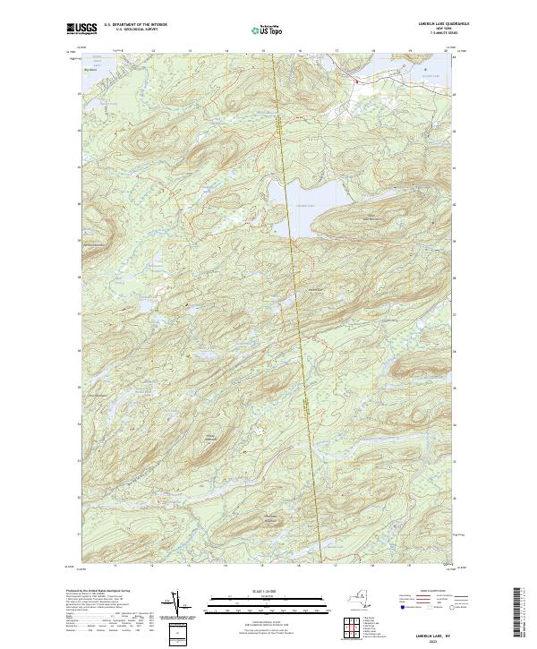 Limekiln Lake, NY — USGS 7.5-minute topo (2023)