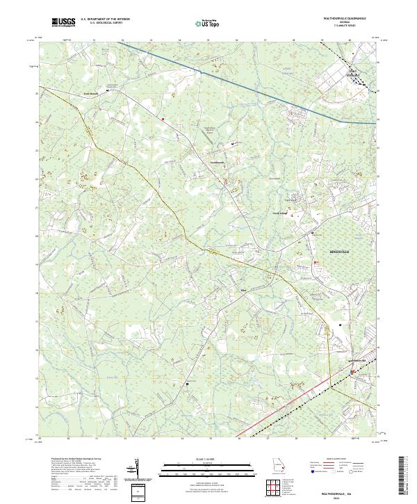Walthourville, GA — USGS 7.5-minute topo (2024)