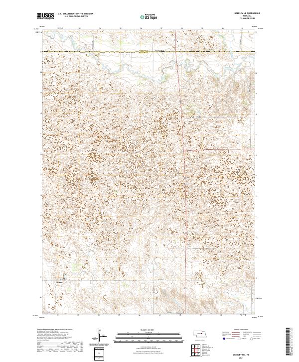 Greeley NE, NE — USGS 7.5-minute topo (2021)