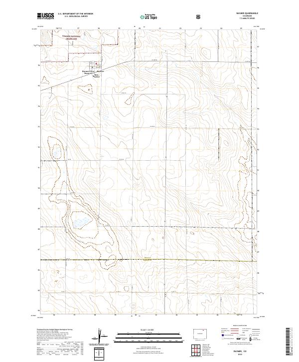 Raymer, CO — USGS 7.5-minute topo (2022)