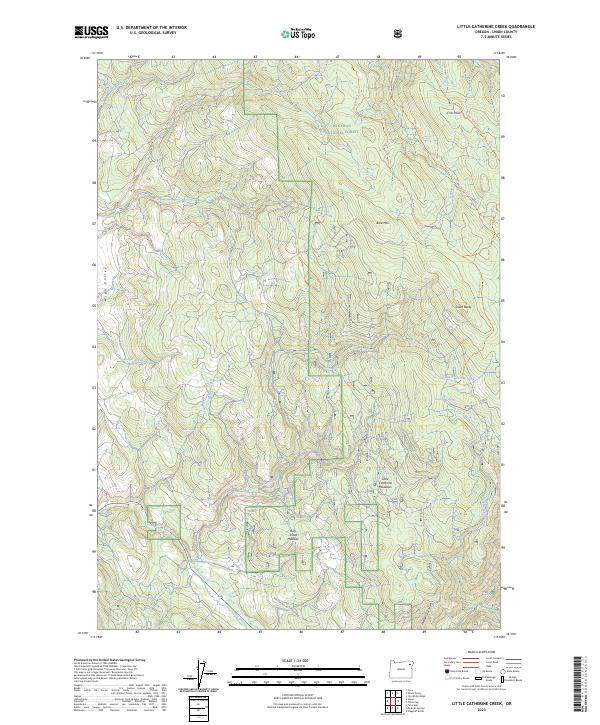 Little Catherine Creek, OR — USGS 7.5-minute topo (2023)