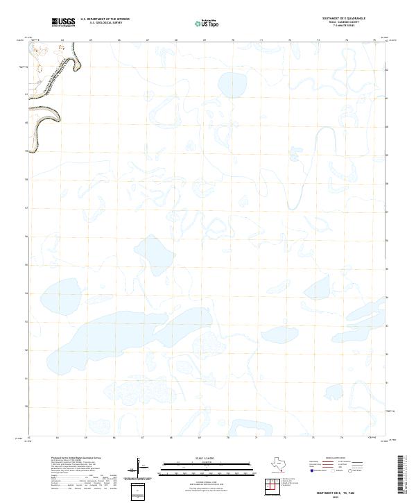 Southmost OE E, TX,TAM, US — USGS 7.5-minute topo (2022)