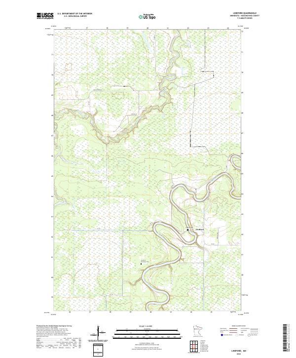 Lindford, MN — USGS 7.5-minute topo (2022)