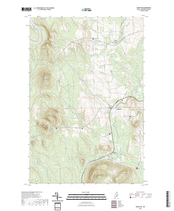 Mapleton, ME — USGS 7.5-minute topo (2024)