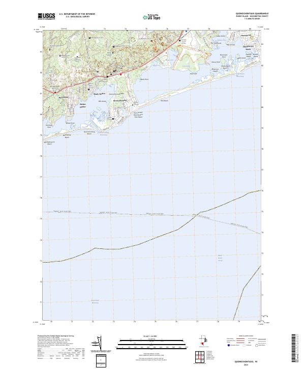 Quonochontaug, RI — USGS 7.5-minute topo (2024)