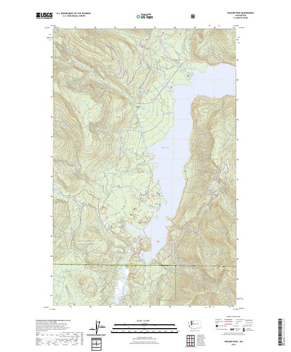 Welker Peak, WA — USGS 7.5-minute topo (2023)