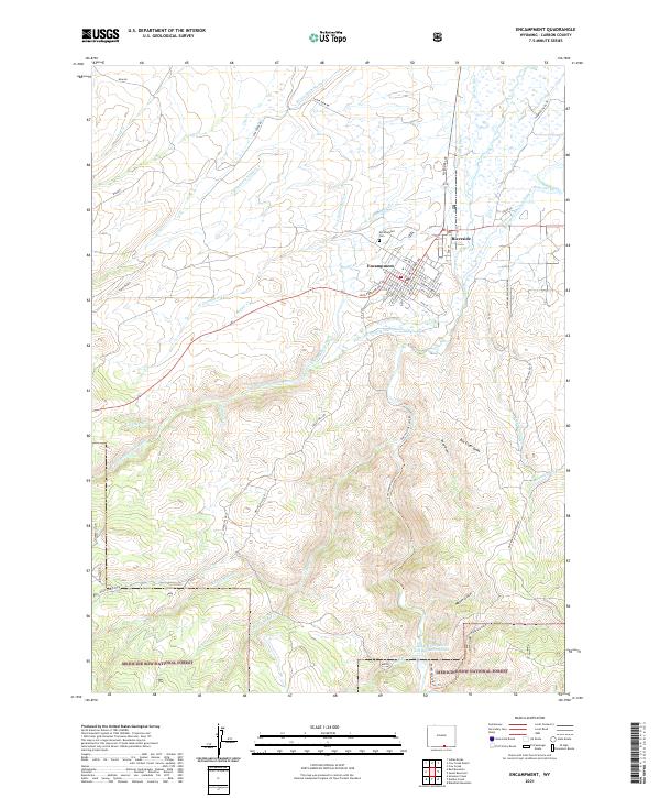 Encampment, WY — USGS 7.5-minute topo (2021)