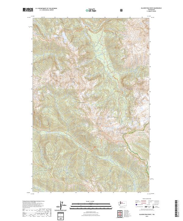 Glacier Peak West, WA — USGS 7.5-minute topo (2023)