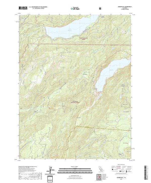 Bunker Hill, CA — USGS 7.5-minute topo (2021)