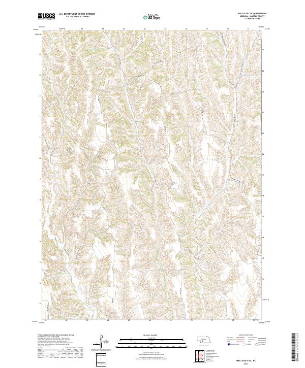Wellfleet SE, NE — USGS 7.5-minute topo (2021)