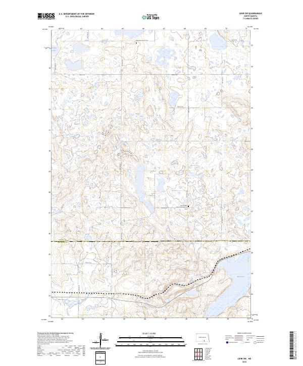 Lehr SW, ND — USGS 7.5-minute topo (2024)