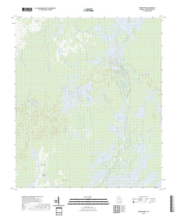 Dinner Pond, GA — USGS 7.5-minute topo (2024)