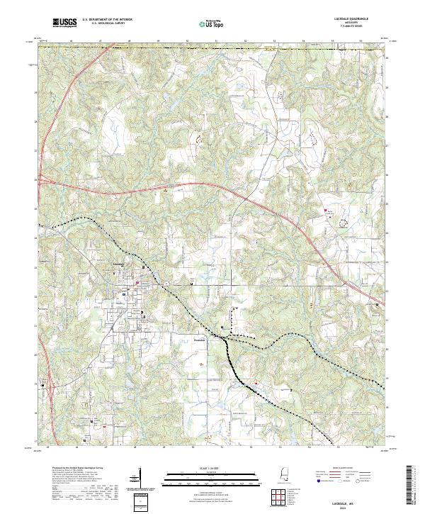 Lucedale, MS — USGS 7.5-minute topo (2024)