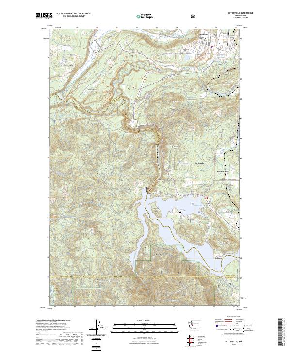 Eatonville, WA — USGS 7.5-minute topo (2023)
