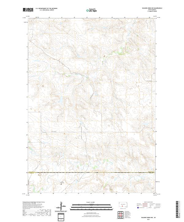 Soldier Creek NW, SD — USGS 7.5-minute topo (2021)