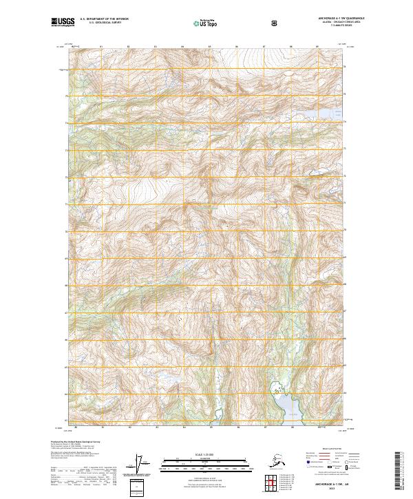 Anchorage A-1 SW, AK — USGS 7.5-minute topo (2023)