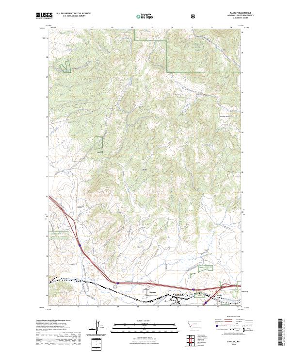 Ramsay, MT — USGS 7.5-minute topo (2024)