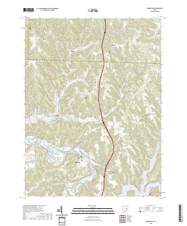 Kimbolton, OH — USGS 7.5-minute topo (2023)