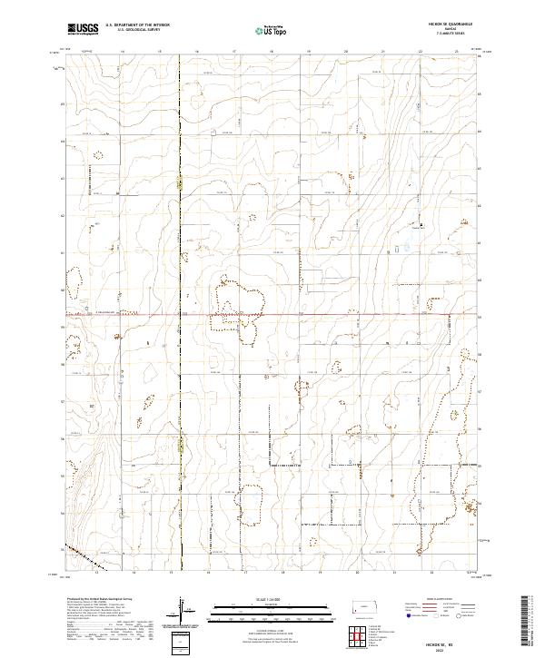 Hickok SE, KS — USGS 7.5-minute topo (2022)