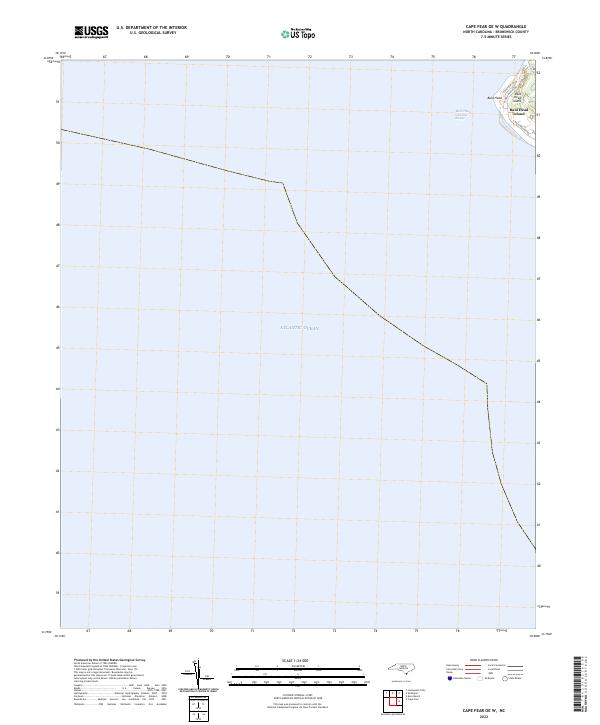 Cape Fear OE W, NC — USGS 7.5-minute topo (2022)