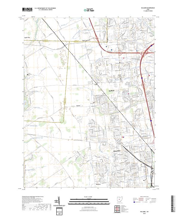 Hilliard, OH — USGS 7.5-minute topo (2023)