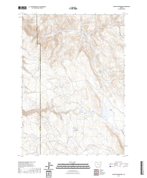 Venator Reservoir, OR — USGS 7.5-minute topo (2023)