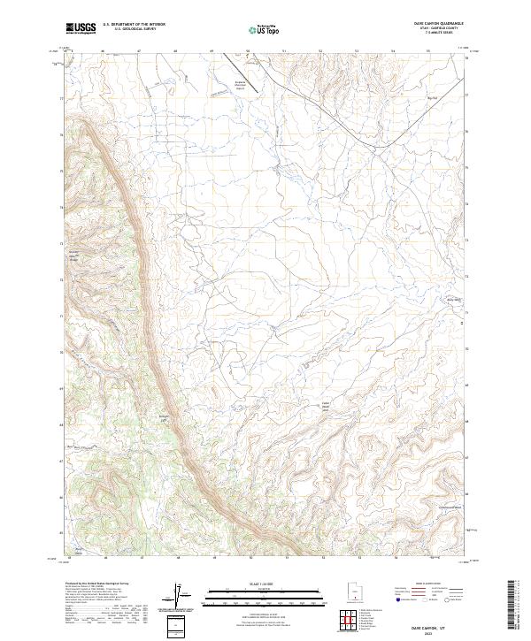 Dave Canyon, UT — USGS 7.5-minute topo (2023)