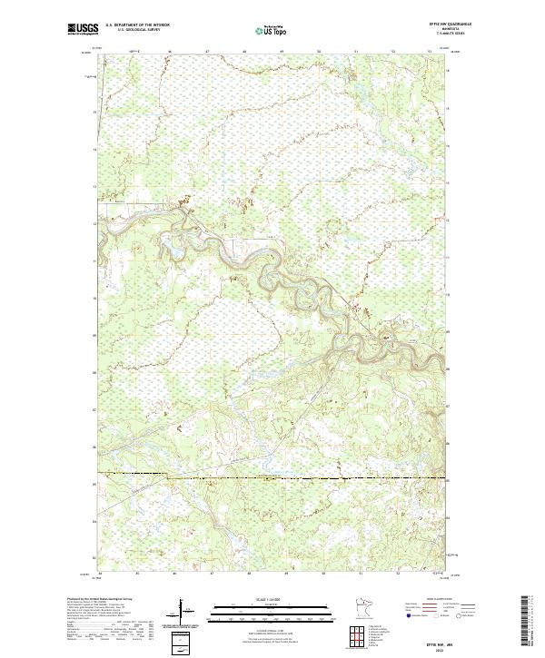 Effie NW, MN — USGS 7.5-minute topo (2022)