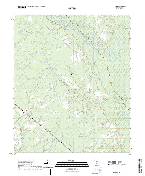 Cummings, SC — USGS 7.5-minute topo (2024)