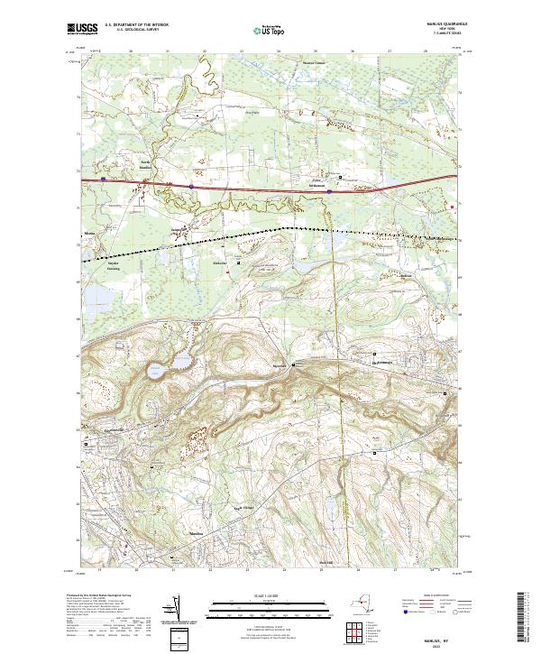 Manlius, NY — USGS 7.5-minute topo (2023)