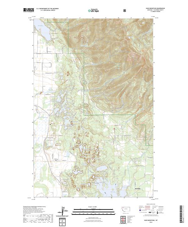 Hash Mountain, MT — USGS 7.5-minute topo (2024)