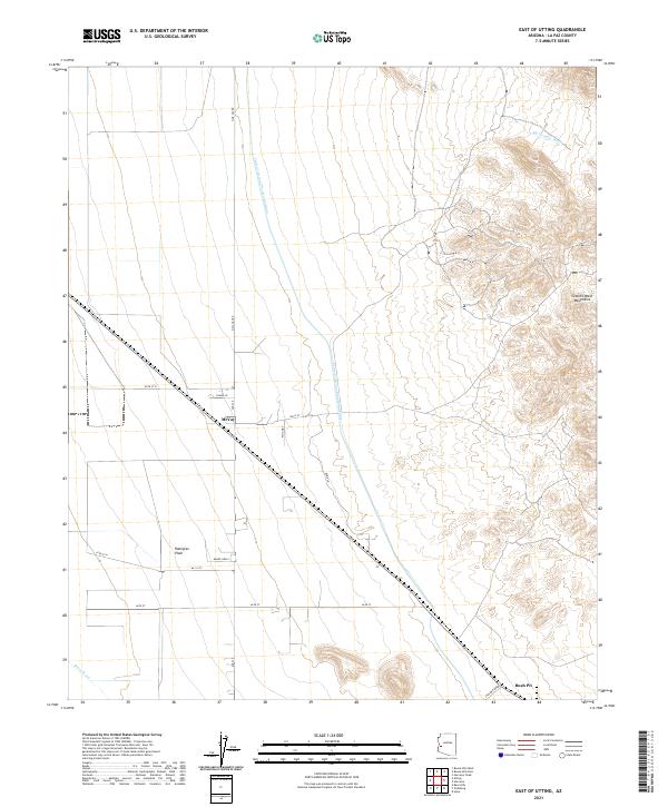 East of Utting, AZ — USGS 7.5-minute topo (2021)