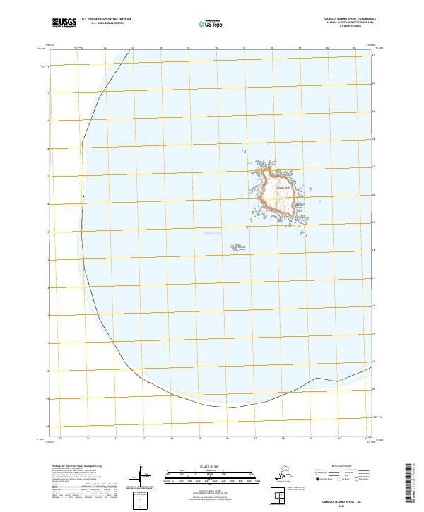 Gareloi Island B-4 SE, AK — USGS 7.5-minute topo (2021)