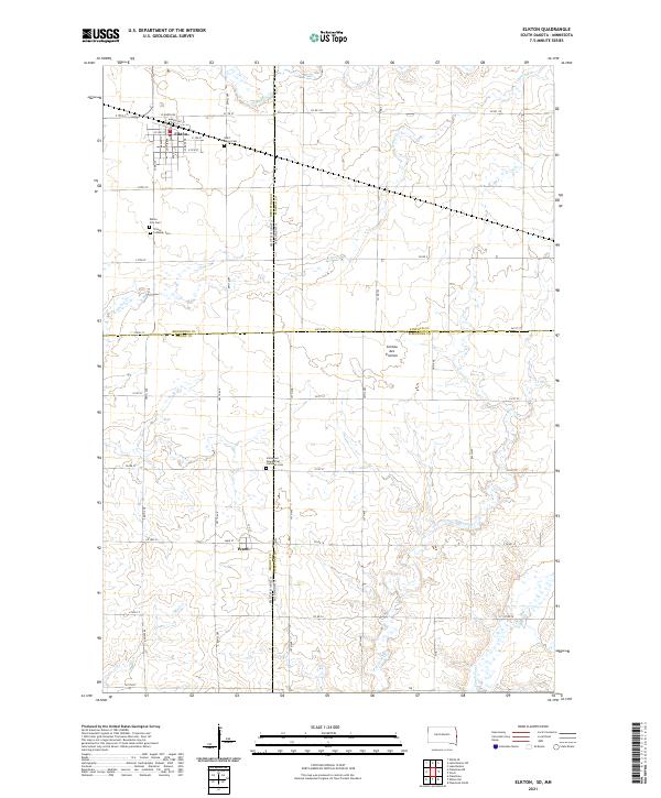Elkton, SD-MN — USGS 7.5-minute topo (2021)
