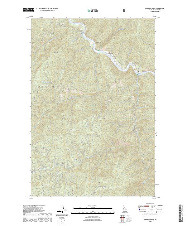 Goddard Point, ID — USGS 7.5-minute topo (2024)
