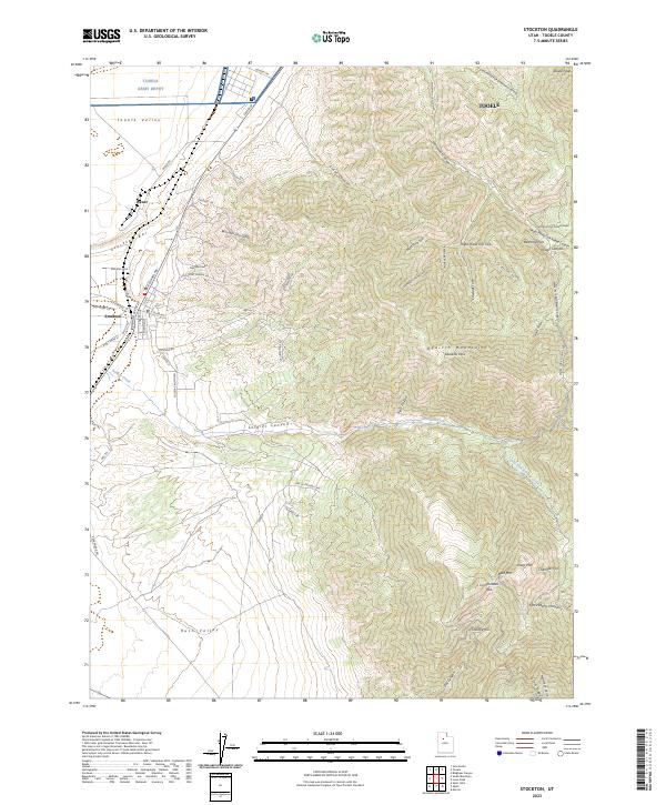 Stockton, UT — USGS 7.5-minute topo (2023)