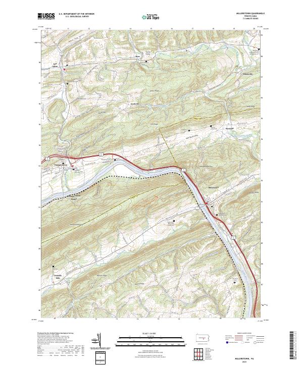 Millerstown, PA — USGS 7.5-minute topo (2023)