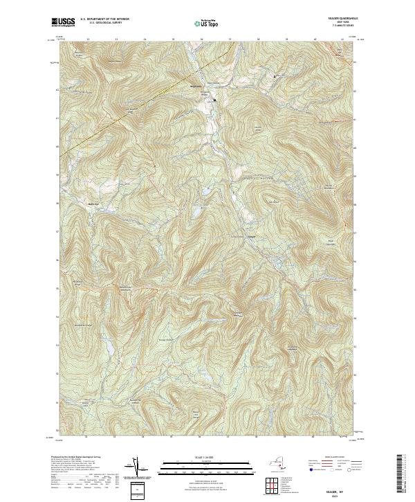 Seager, NY — USGS 7.5-minute topo (2023)