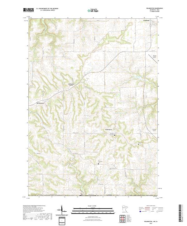 Wilmington, MN-IA — USGS 7.5-minute topo (2022)