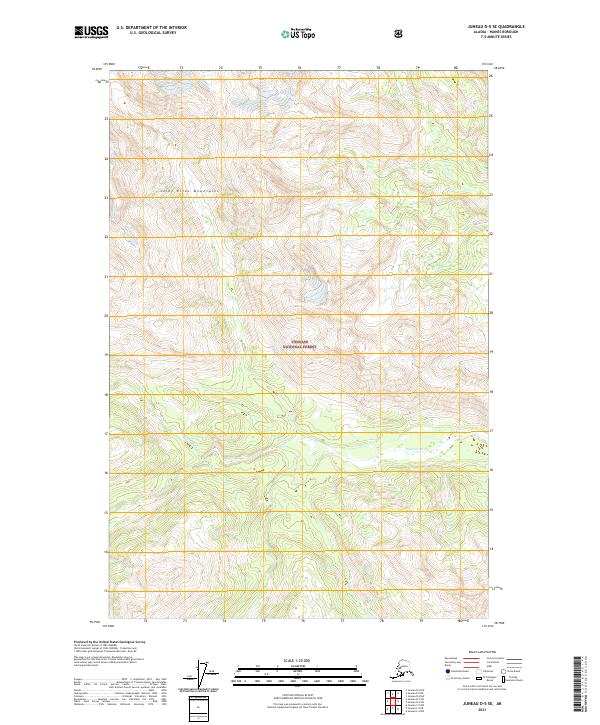 Juneau D-5 SE, AK — USGS 7.5-minute topo (2021)