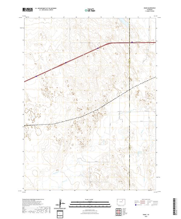 Omar, CO — USGS 7.5-minute topo (2022)