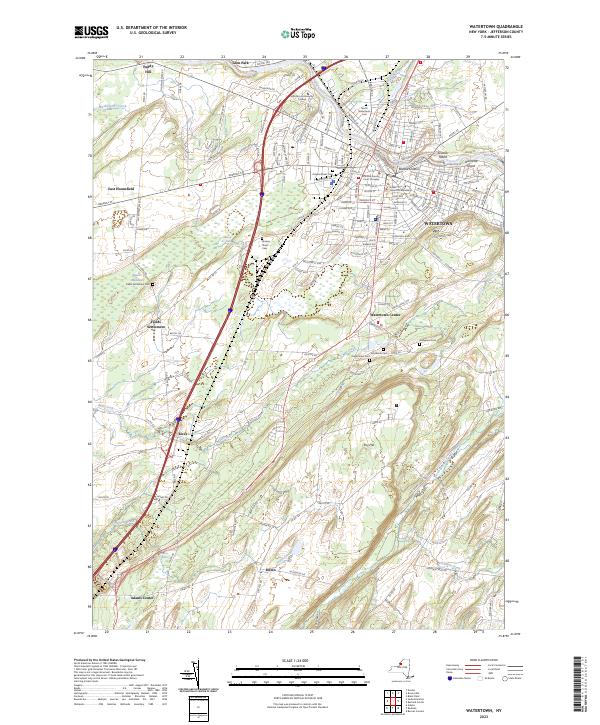 Watertown, NY — USGS 7.5-minute topo (2023)