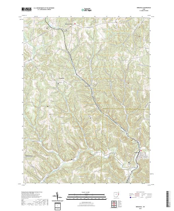 Bergholz, OH — USGS 7.5-minute topo (2023)