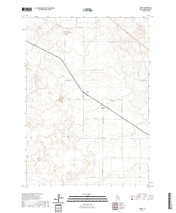 Taber, ID — USGS 7.5-minute topo (2023)