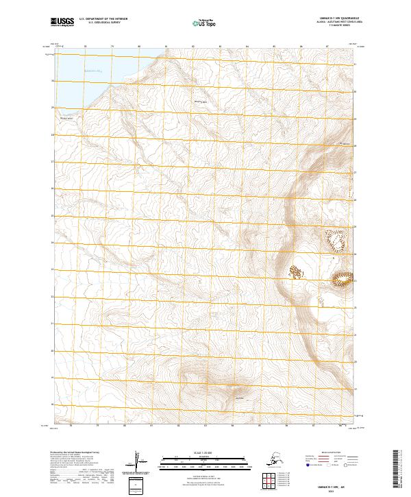 Umnak B-1 NW, AK — USGS 7.5-minute topo (2021)