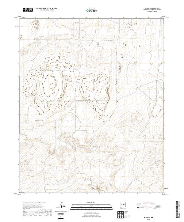 Negra SE, NM — USGS 7.5-minute topo (2023)