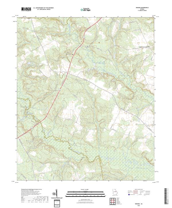 Grange, GA — USGS 7.5-minute topo (2024)