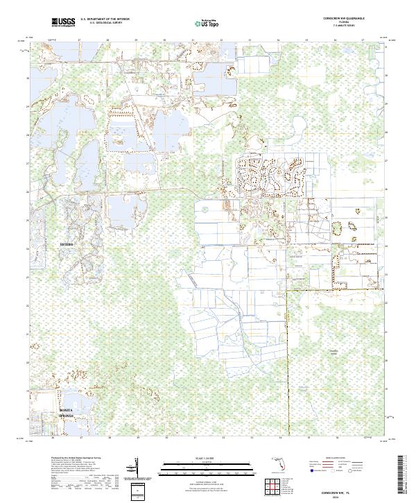 Corkscrew NW, FL — USGS 7.5-minute topo (2024)
